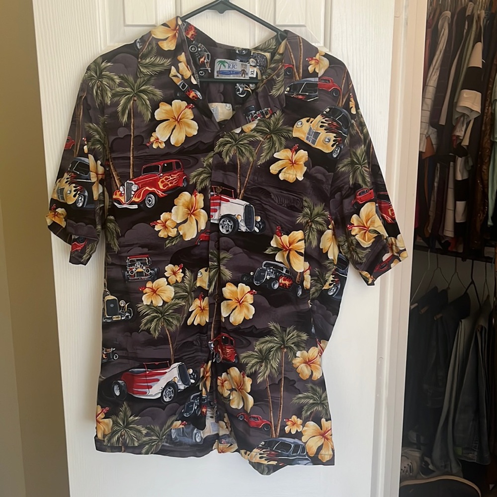 RJC Hot rod button down shirt